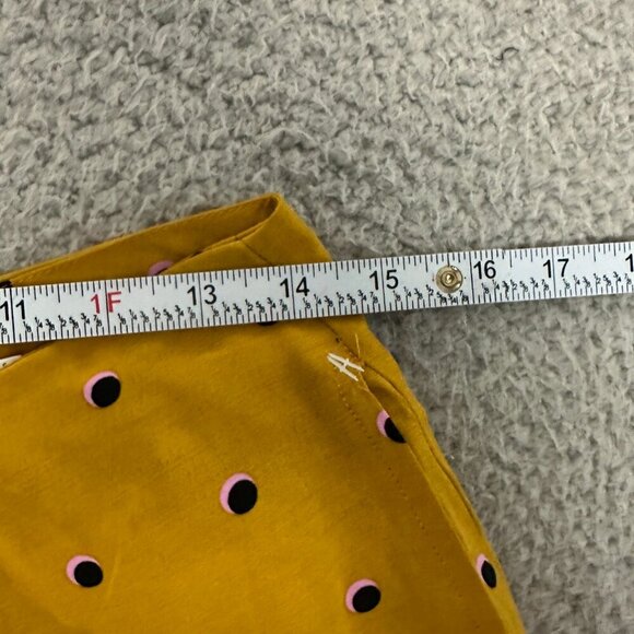 ASTR The Label Palazzo Pant Yellow Dot Wide Leg High Rise Lined - Picture 3 of 16